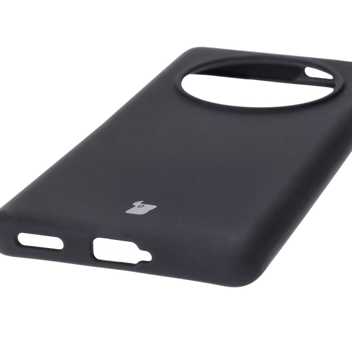 Silikon Handyhülle für Honor Magic7 Lite, Bizon Soft Case, Schwarz