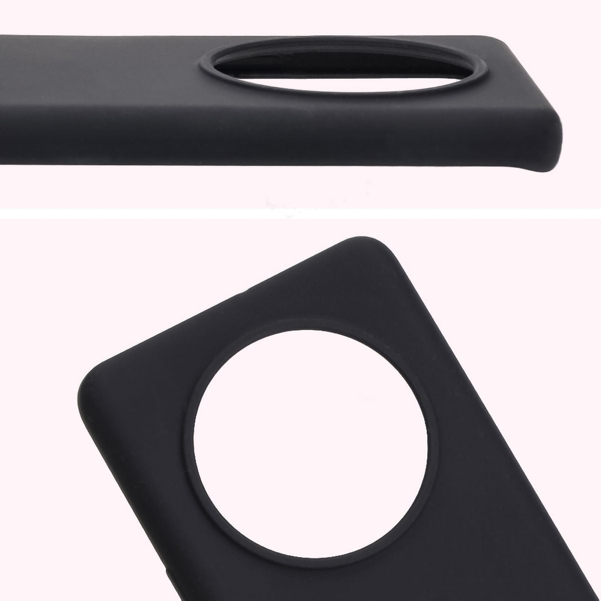 Silikon Handyhülle für Honor Magic7 Lite, Bizon Soft Case, Schwarz