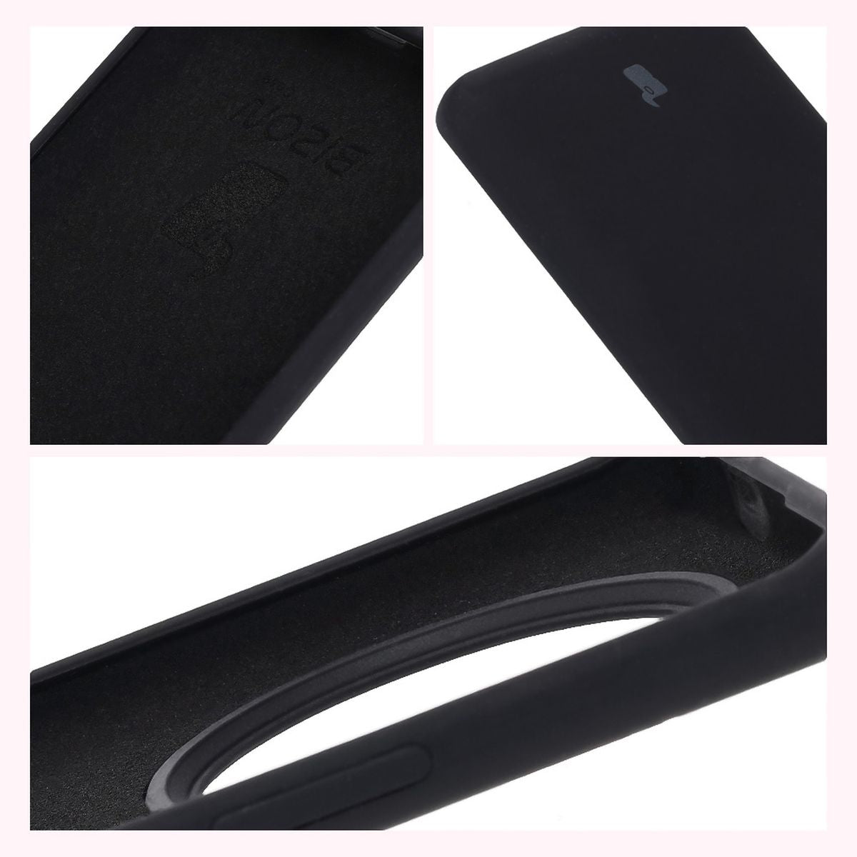 Silikon Handyhülle für Honor Magic7 Lite, Bizon Soft Case, Schwarz