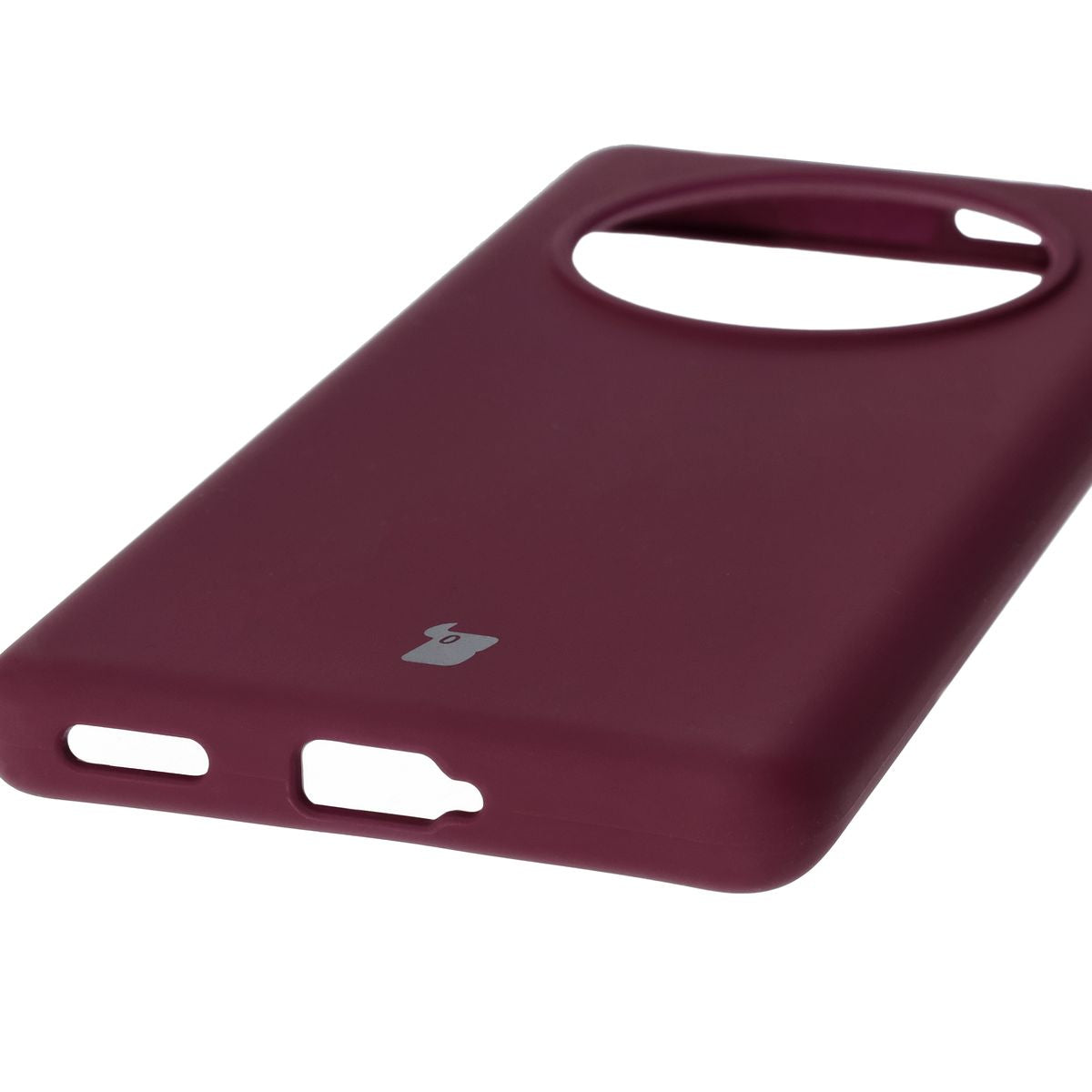 Silikon Handyhülle für Honor Magic7 Lite, Bizon Soft Case, Pflaumenfarbe