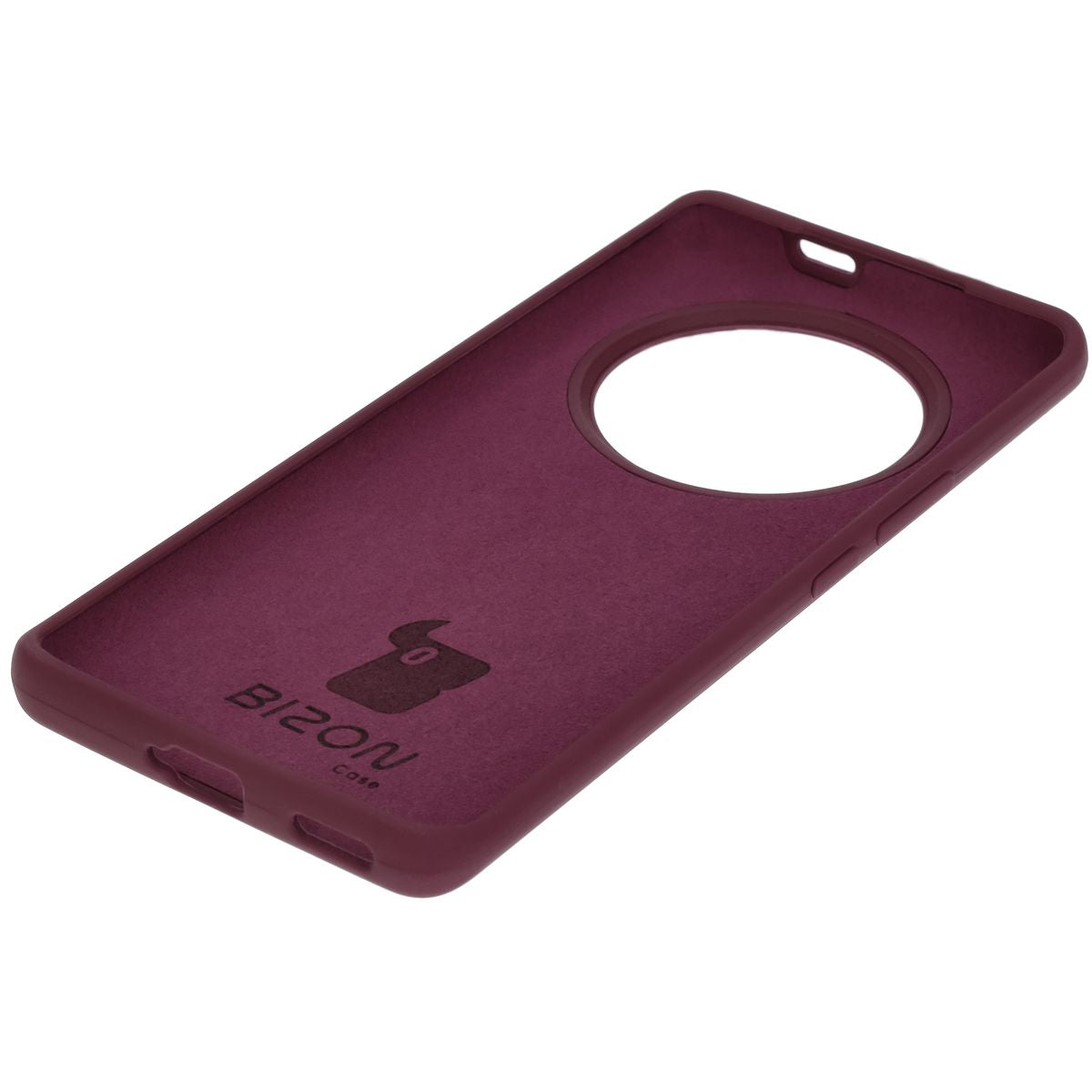 Silikon Handyhülle für Honor Magic7 Lite, Bizon Soft Case, Pflaumenfarbe