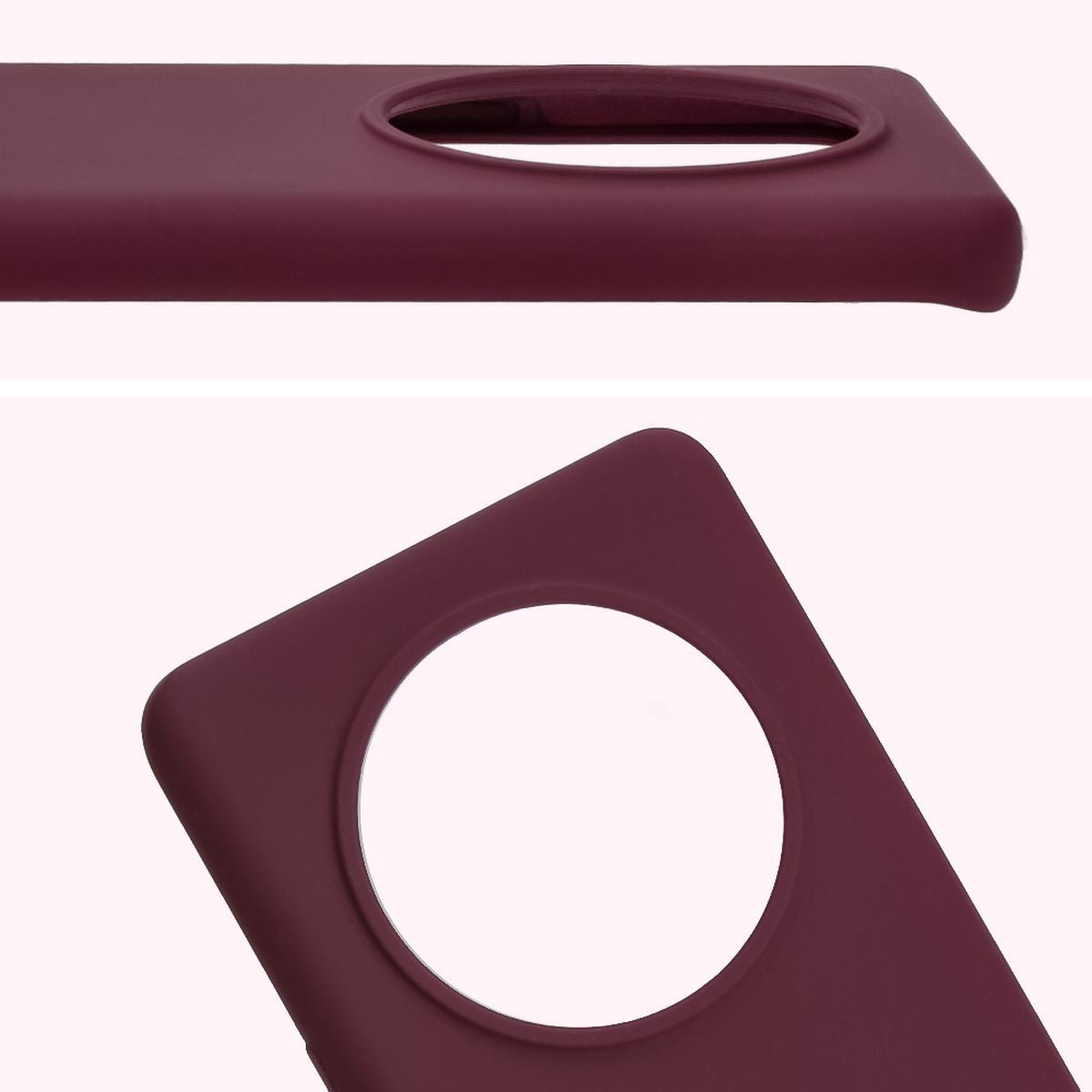 Silikon Handyhülle für Honor Magic7 Lite, Bizon Soft Case, Pflaumenfarbe