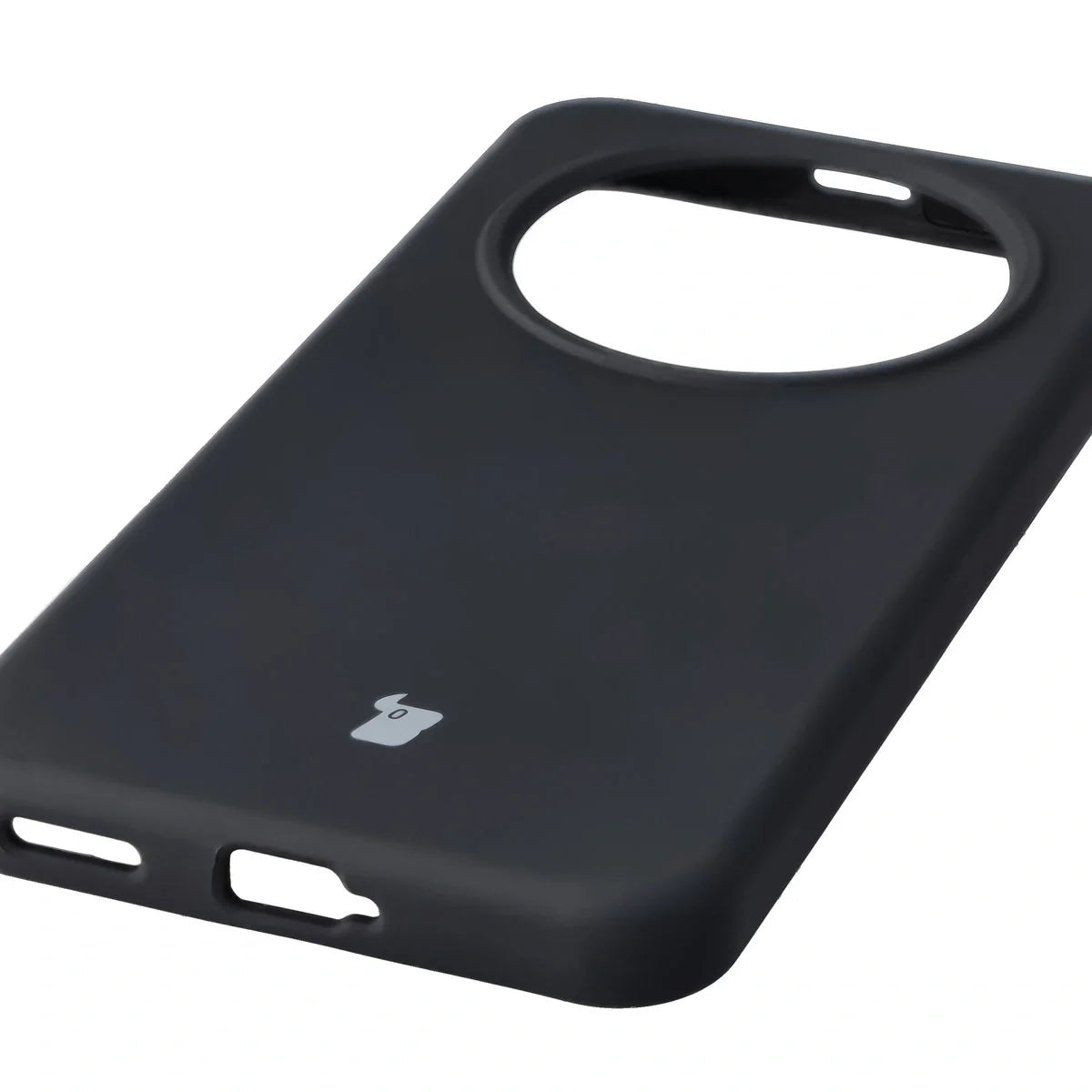 Silikon Handyhülle für Honor Magic8 Lite, Bizon Soft Case, Schwarz