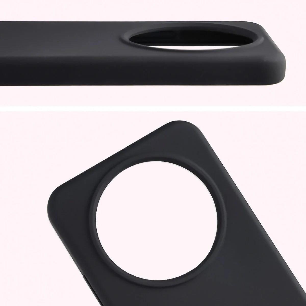 Silikon Handyhülle für Honor Magic8 Lite, Bizon Soft Case, Schwarz