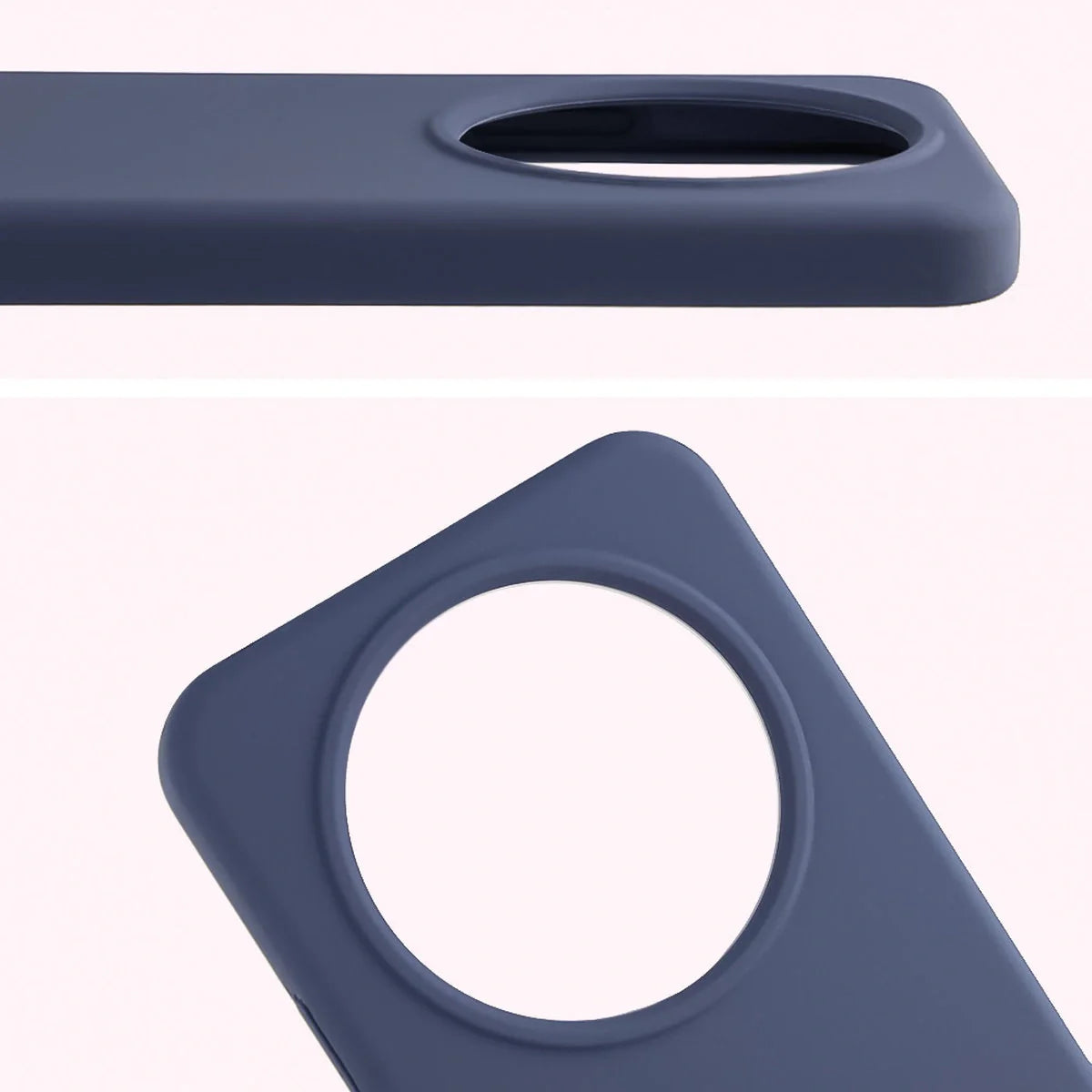 Silikon Handyhülle für Honor Magic8 Lite, Bizon Soft Case, Dunkelblau