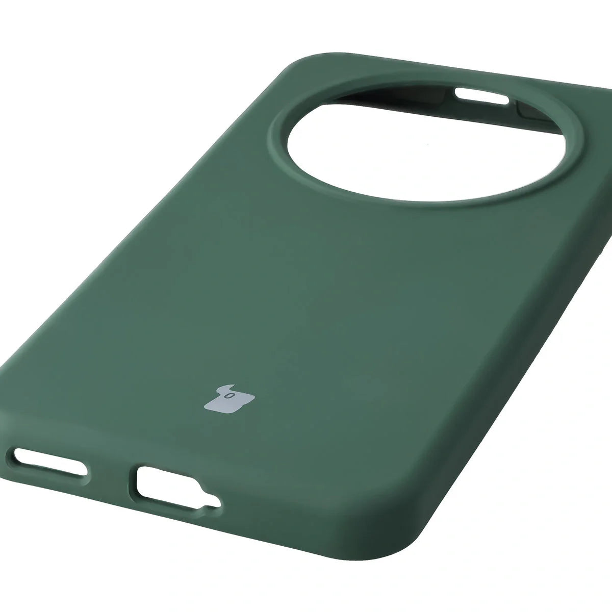 Silikon Handyhülle für Honor Magic8 Lite, Bizon Soft Case, Dunkelgrün