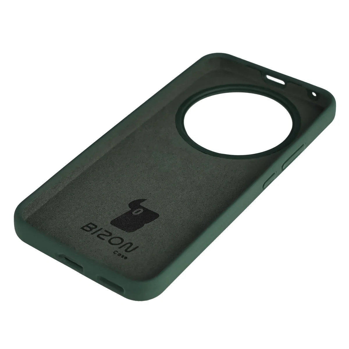 Silikon Handyhülle für Honor Magic8 Lite, Bizon Soft Case, Dunkelgrün