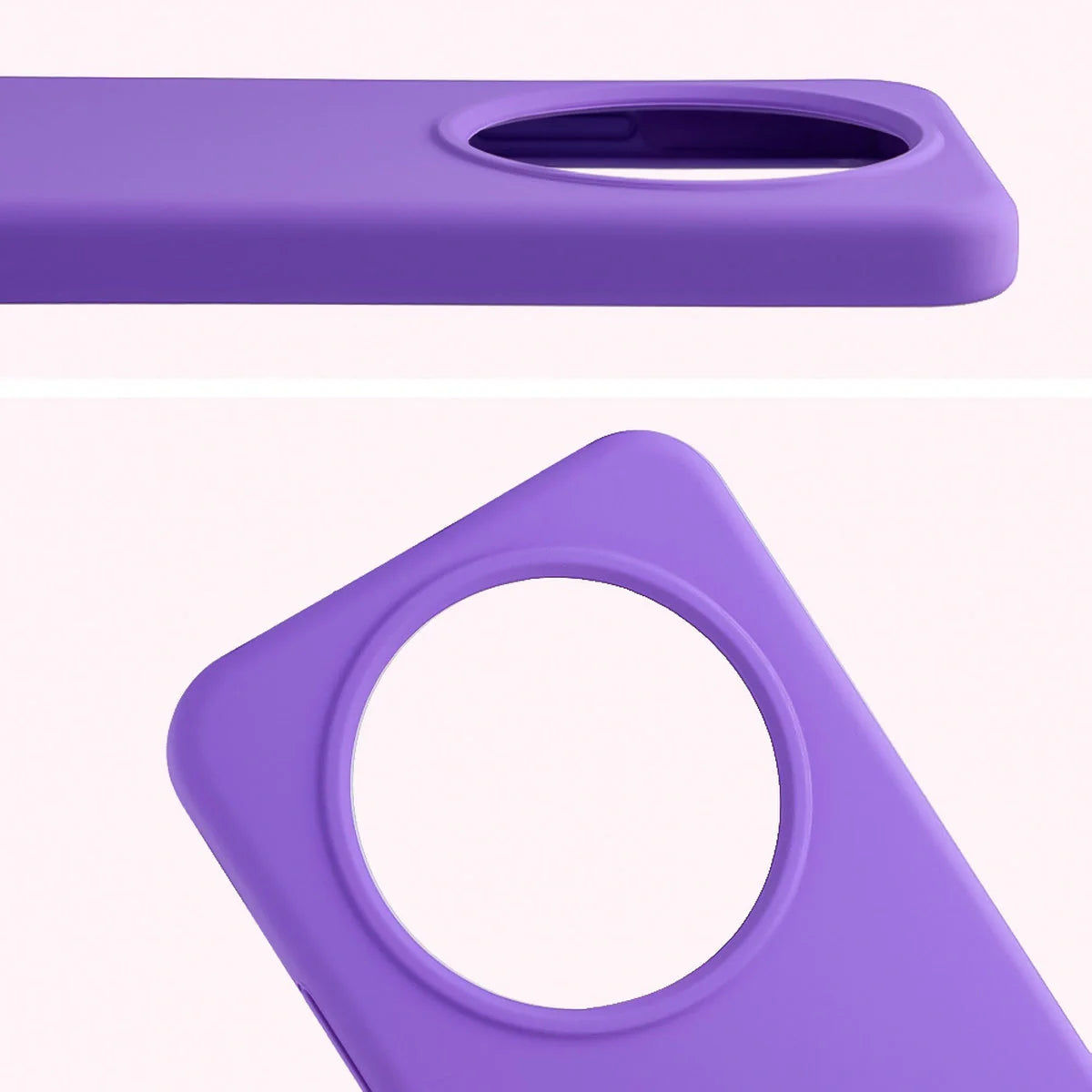 Silikon Handyhülle für Honor Magic8 Lite, Bizon Soft Case, Violett