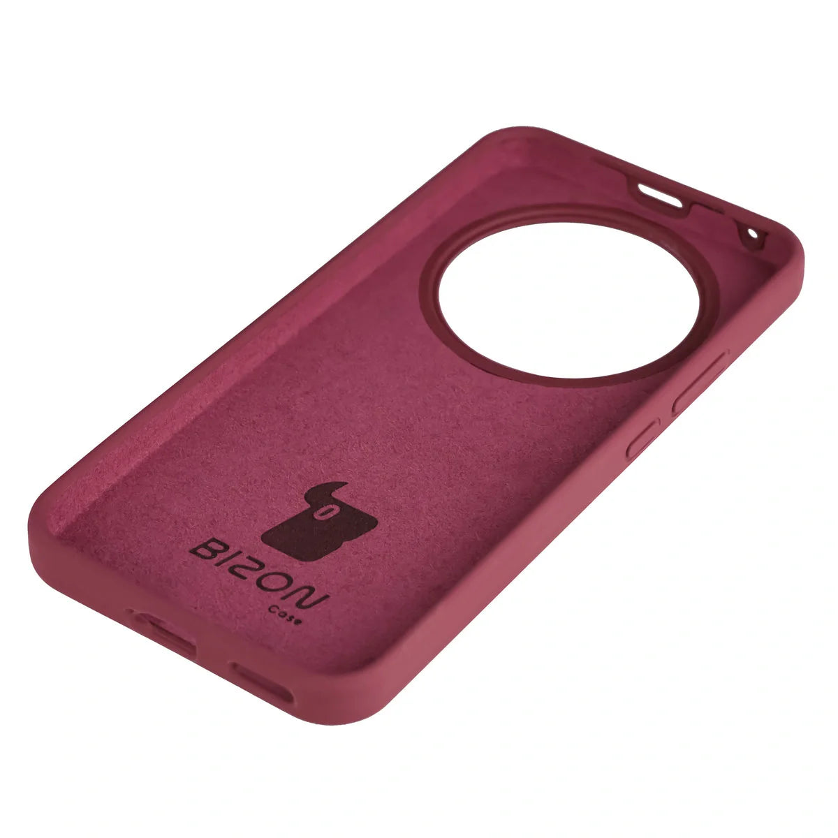 Silikon Handyhülle für Honor Magic8 Lite, Bizon Soft Case, Pflaumenfarbe