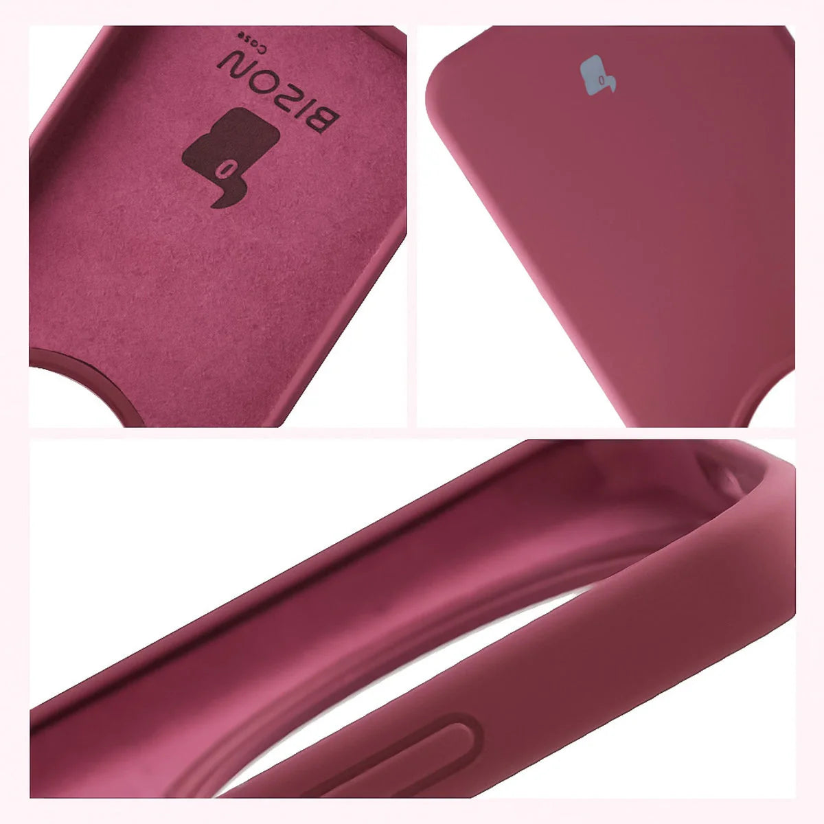 Silikon Handyhülle für Honor Magic8 Lite, Bizon Soft Case, Pflaumenfarbe