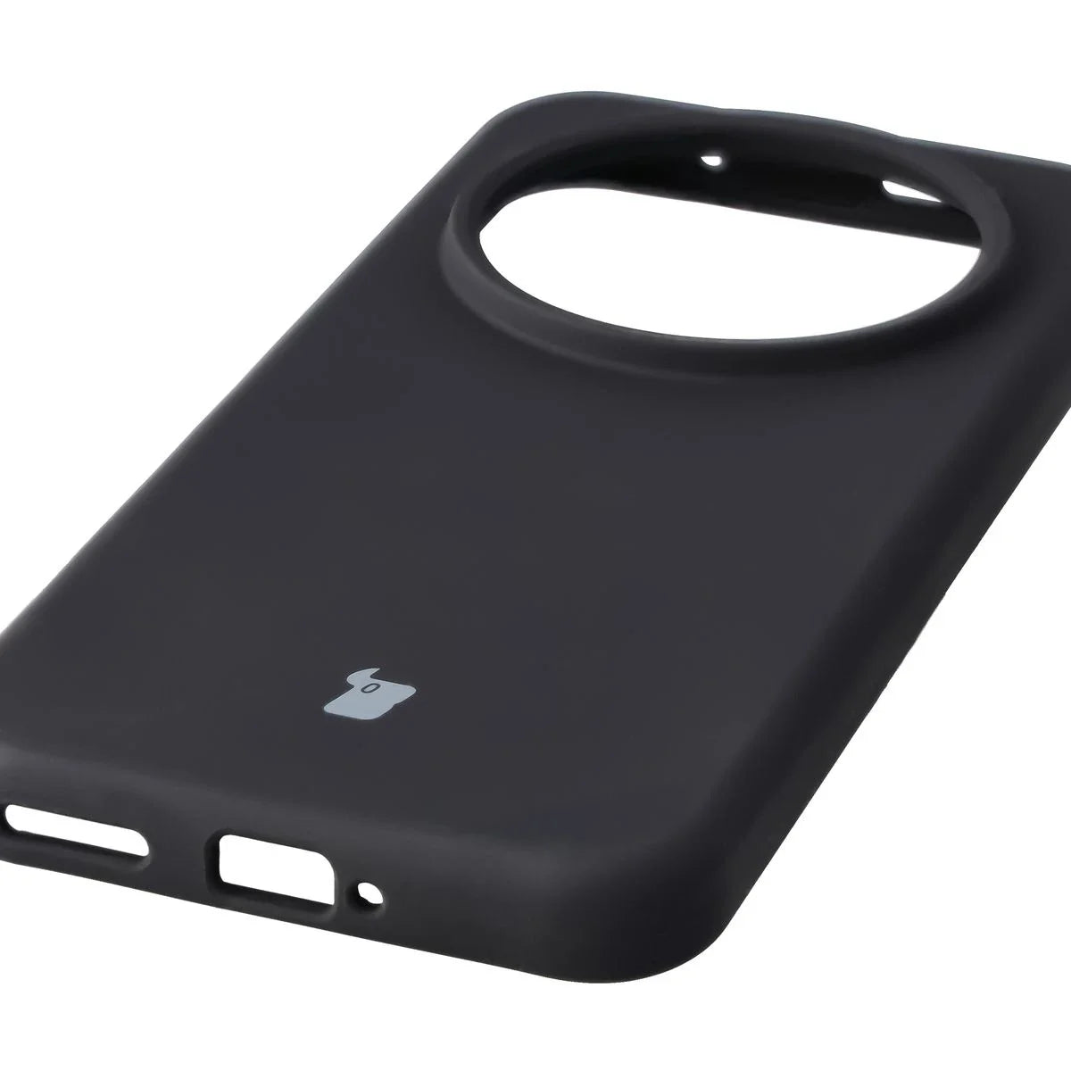 Silikon Handyhülle für Honor Magic8 Pro, Bizon Soft Case, Schwarz