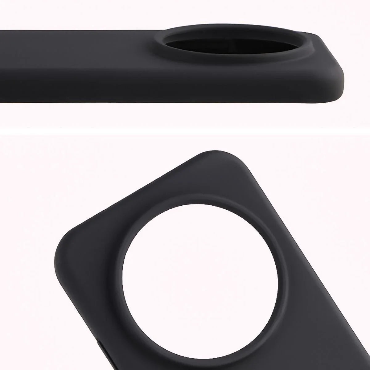 Silikon Handyhülle für Honor Magic8 Pro, Bizon Soft Case, Schwarz