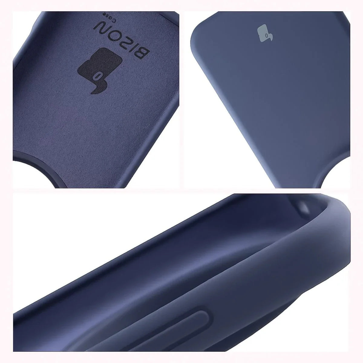 Silikon Handyhülle für Honor Magic8 Pro, Bizon Soft Case, Dunkelblau
