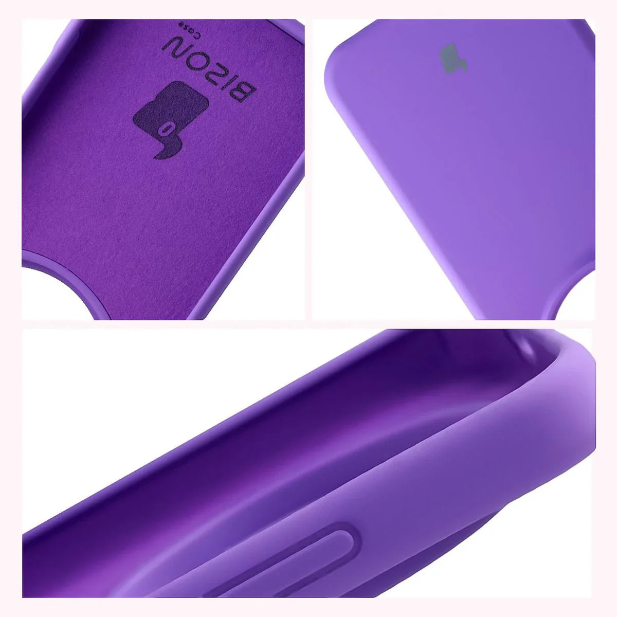 Silikon Handyhülle für Honor Magic8 Pro, Bizon Soft Case, Violett