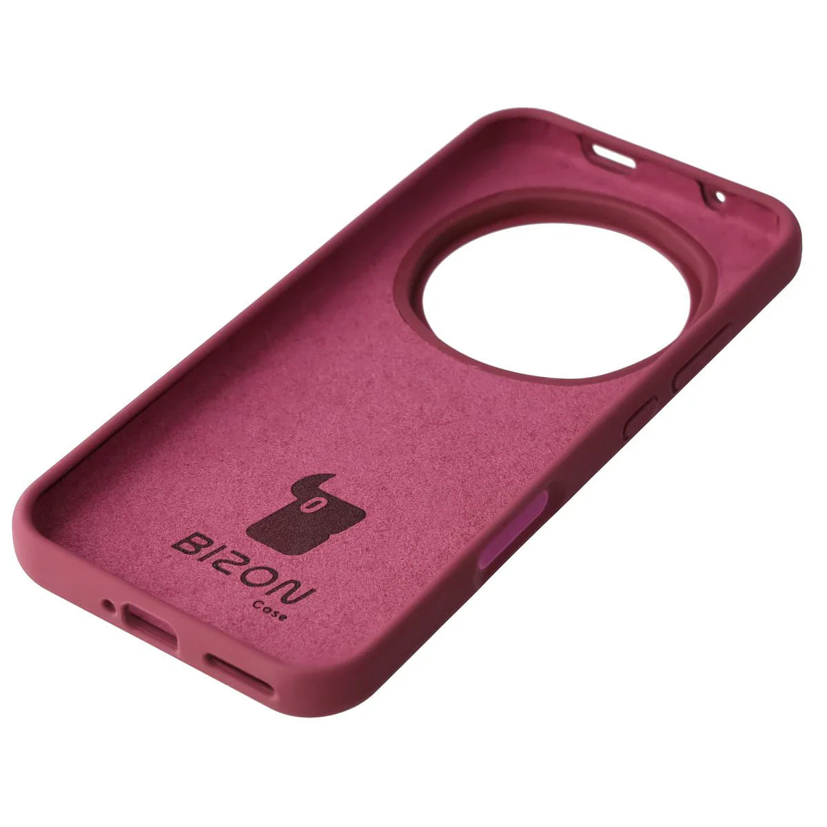 Silikon Handyhülle für Honor Magic8 Pro, Bizon Soft Case, Pflaumenfarbe
