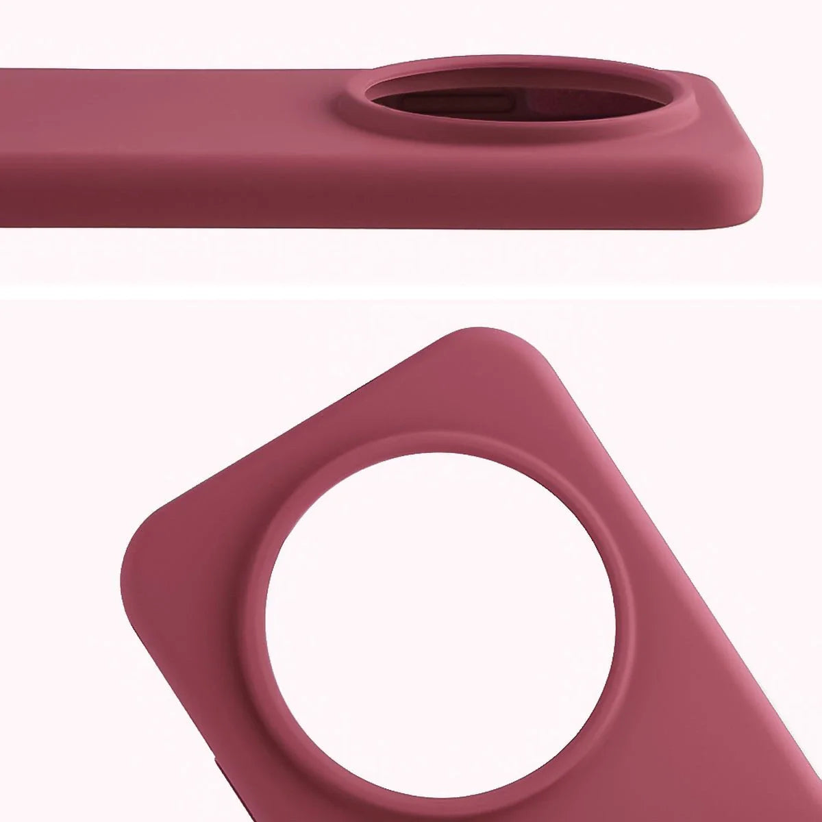 Silikon Handyhülle für Honor Magic8 Pro, Bizon Soft Case, Pflaumenfarbe