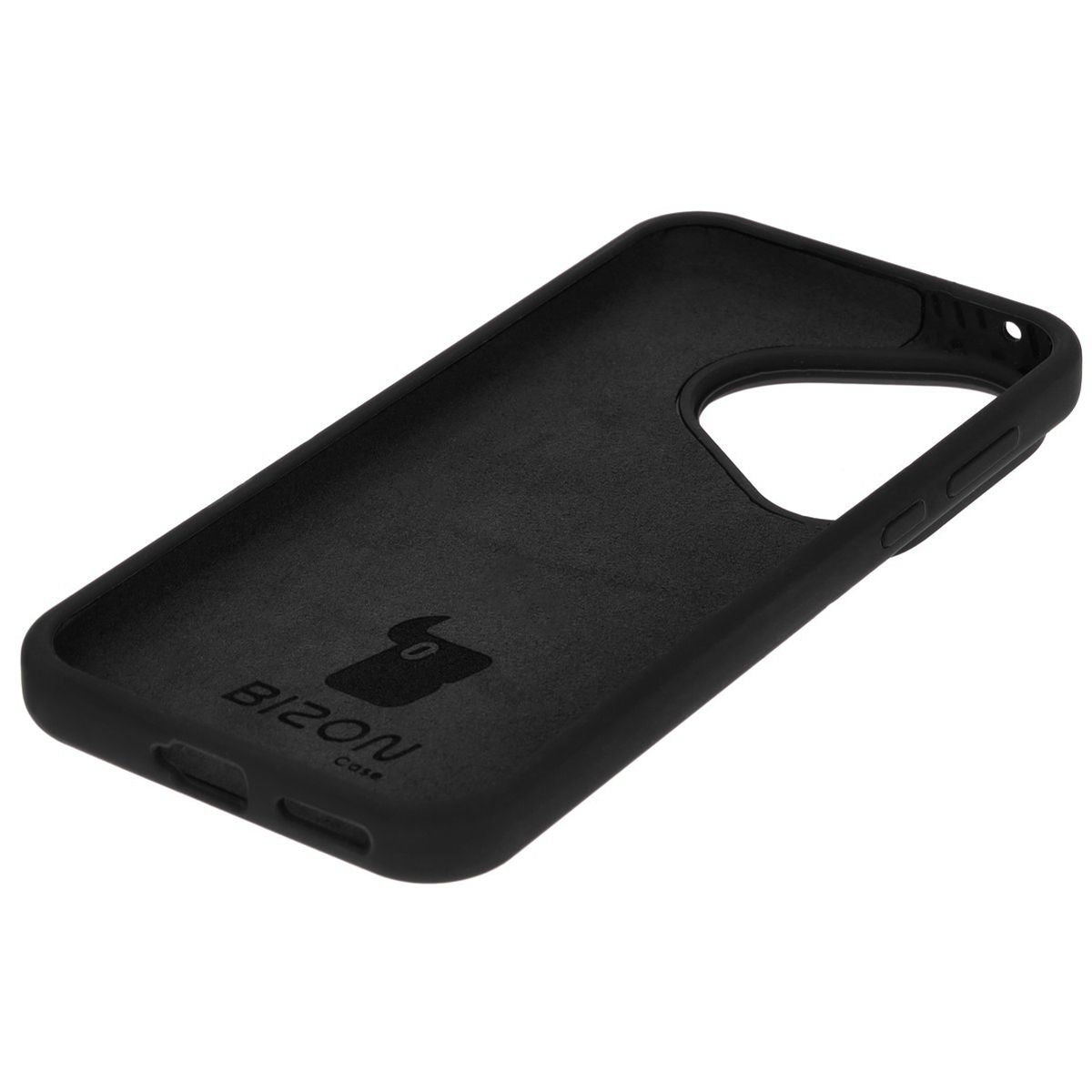 Silikon Handyhülle für Huawei Pura 70, Bizon Soft Case, Schwarz