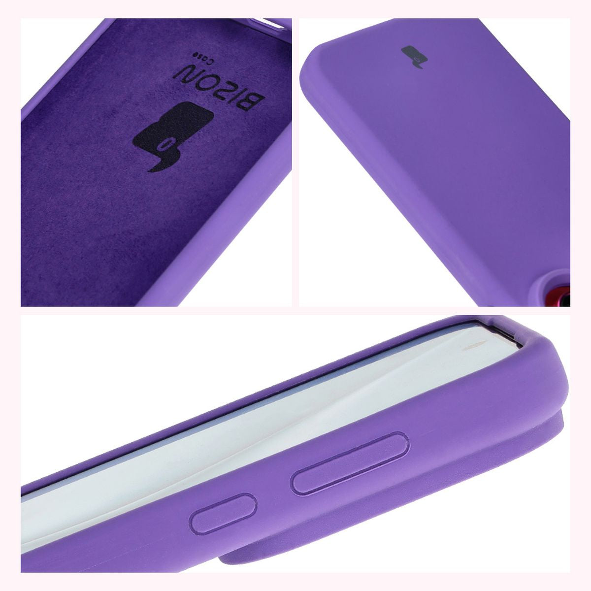Silikon Handyhülle für Huawei Pura 70, Bizon Soft Case, Violett
