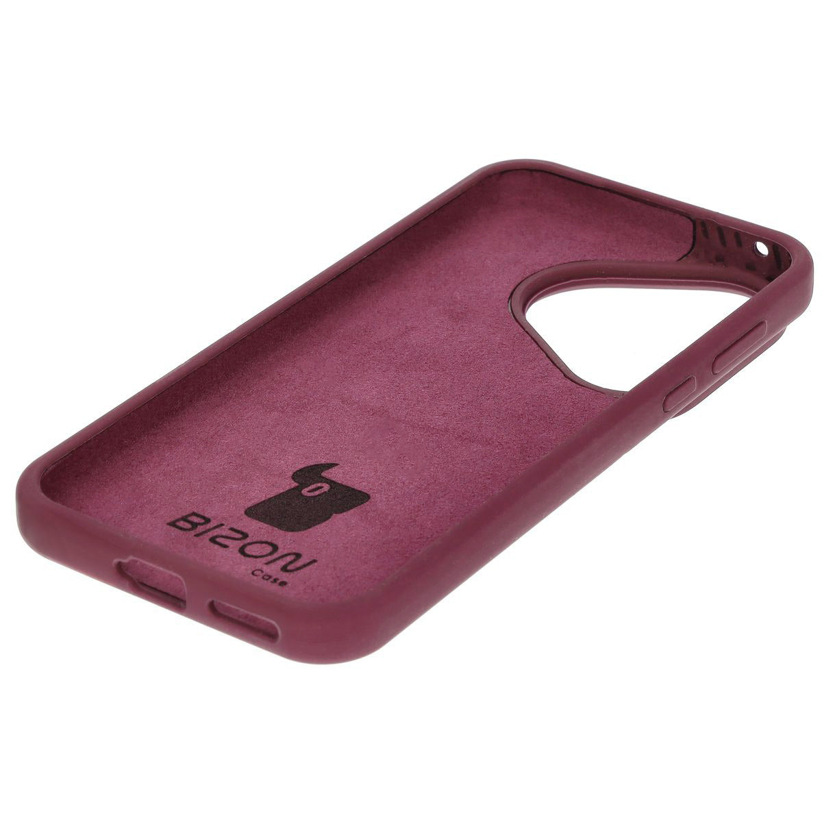 Silikon Handyhülle für Huawei Pura 70, Bizon Soft Case, Pflaumenfarbe