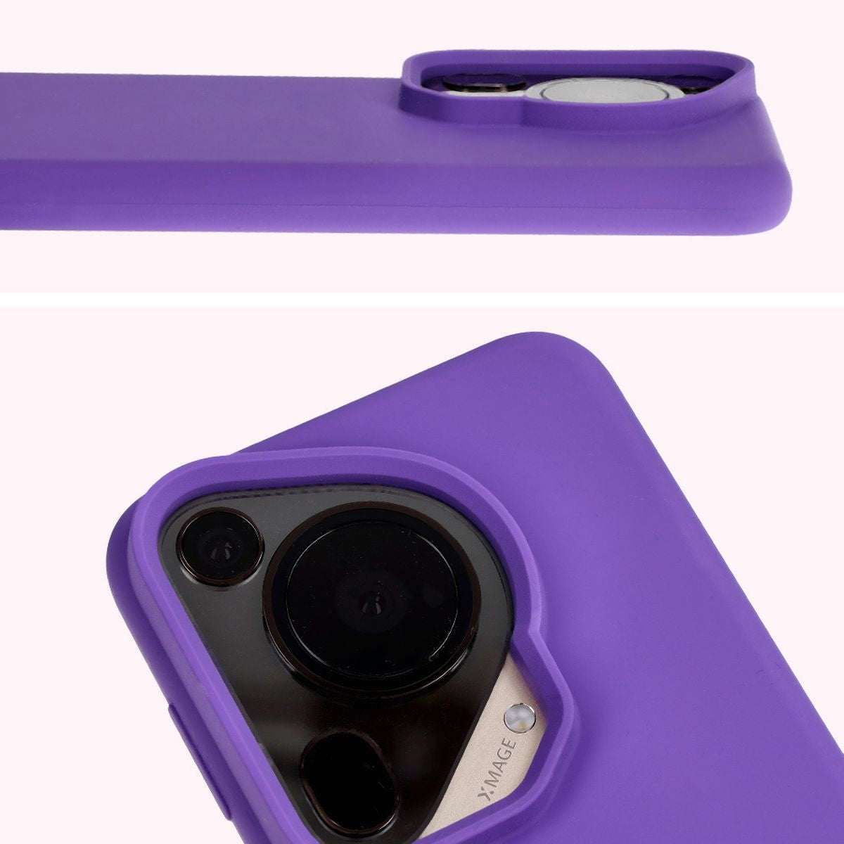 Silikon Handyhülle für Huawei Pura 70 Ultra, Bizon Soft Case, Violett