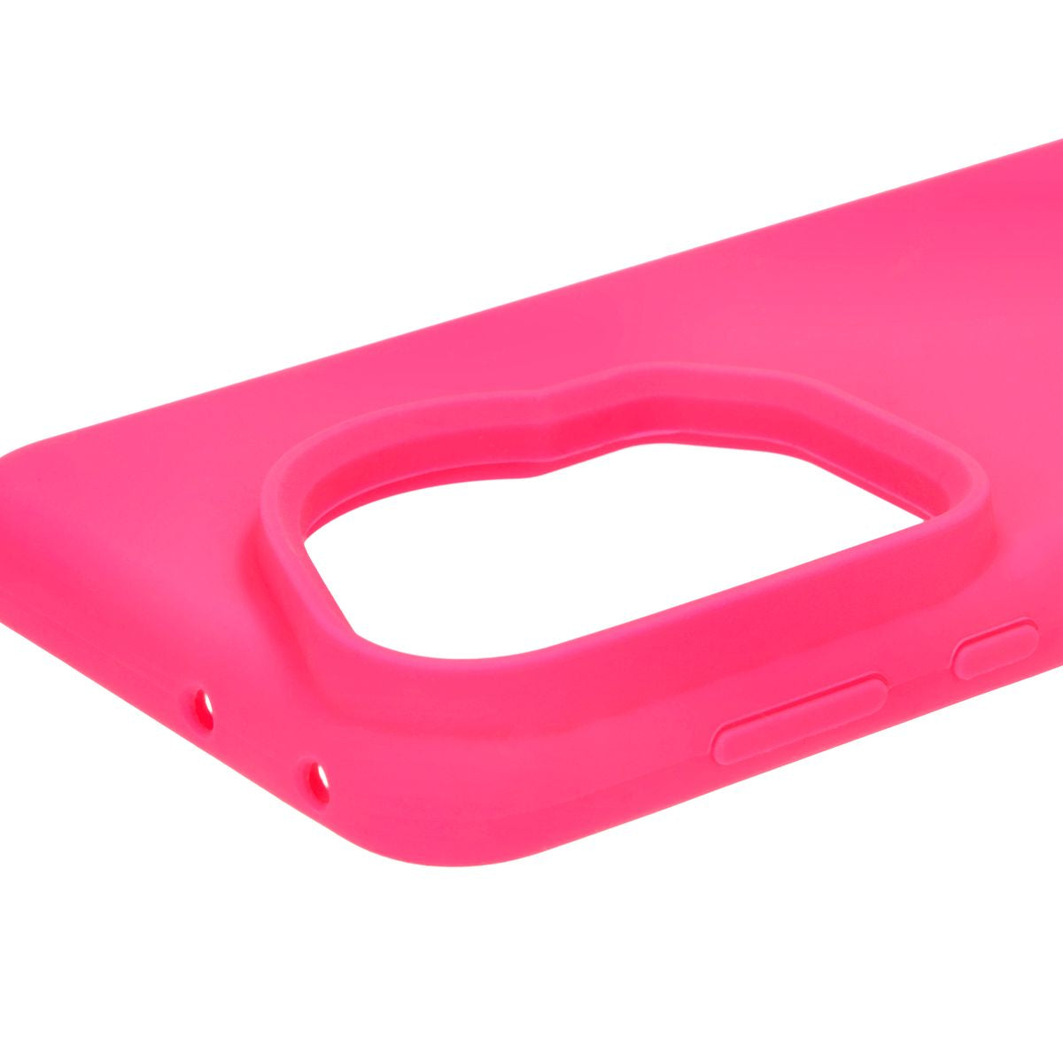 Silikon Handyhülle für Huawei Pura 70 Ultra, Bizon Soft Case, Neon-Pink
