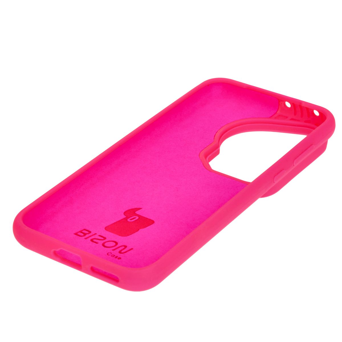 Silikon Handyhülle für Huawei Pura 70 Ultra, Bizon Soft Case, Neon-Pink