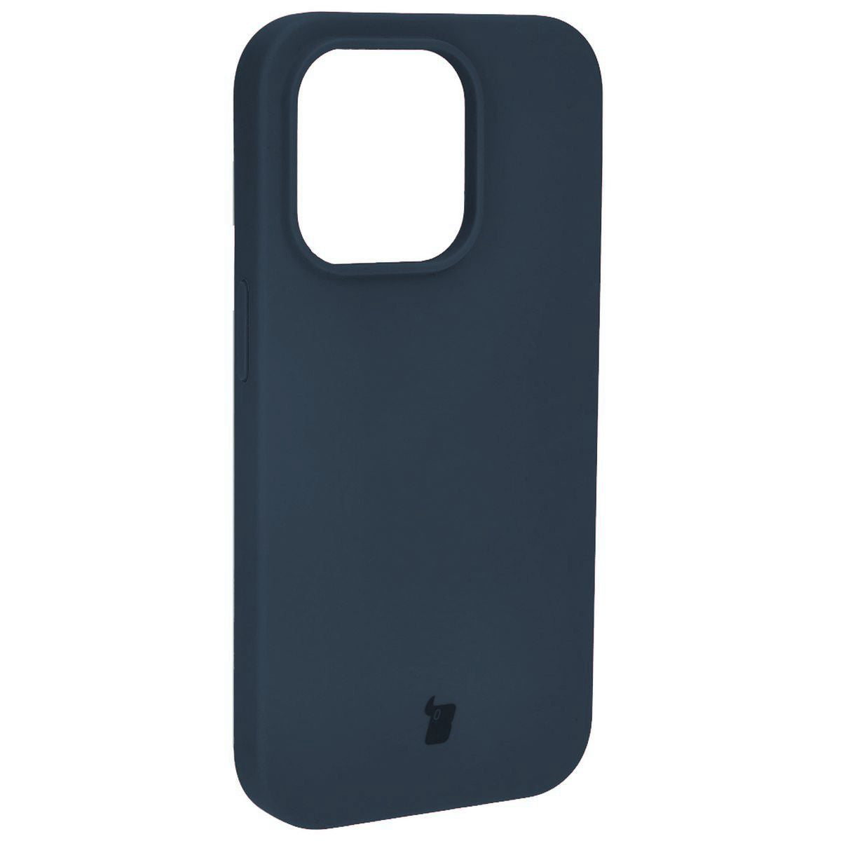 Silikon Handyhülle für iPhone 14 Pro, Bizon Soft Case, Dunkelblau