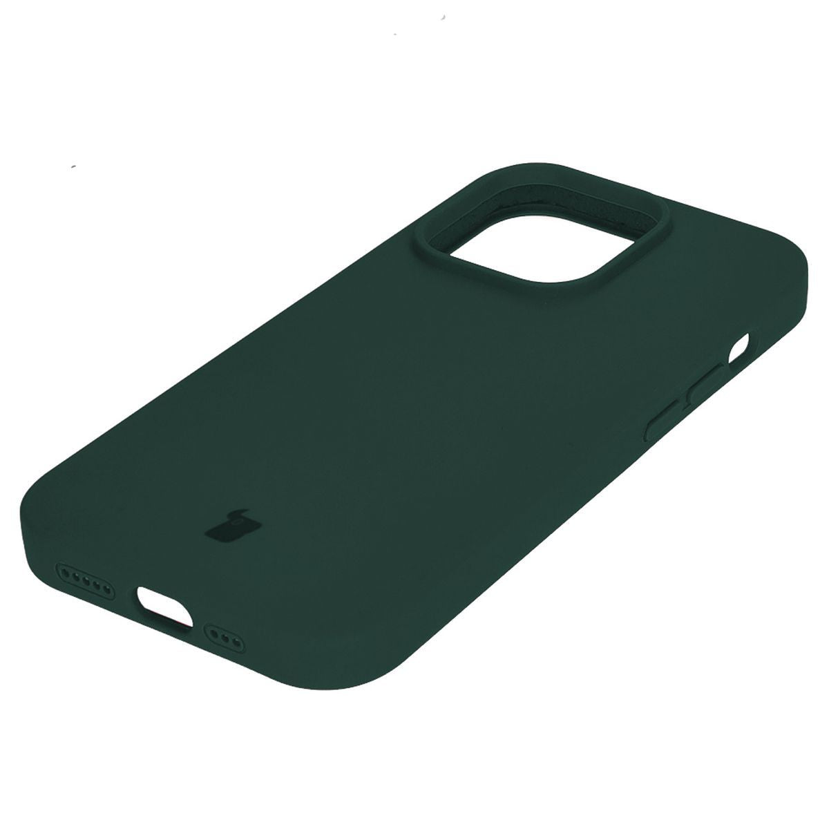 Silikon Schutzhülle für iPhone 14 Pro, Bizon Soft Case, Dunkelgrün