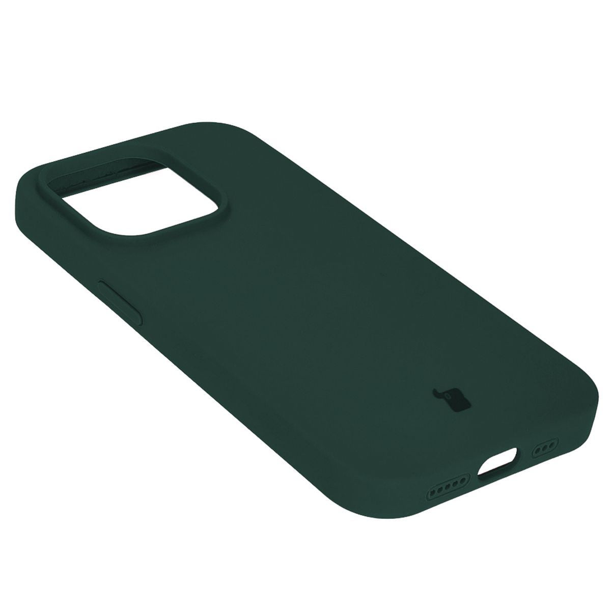 Silikon Schutzhülle für iPhone 14 Pro, Bizon Soft Case, Dunkelgrün