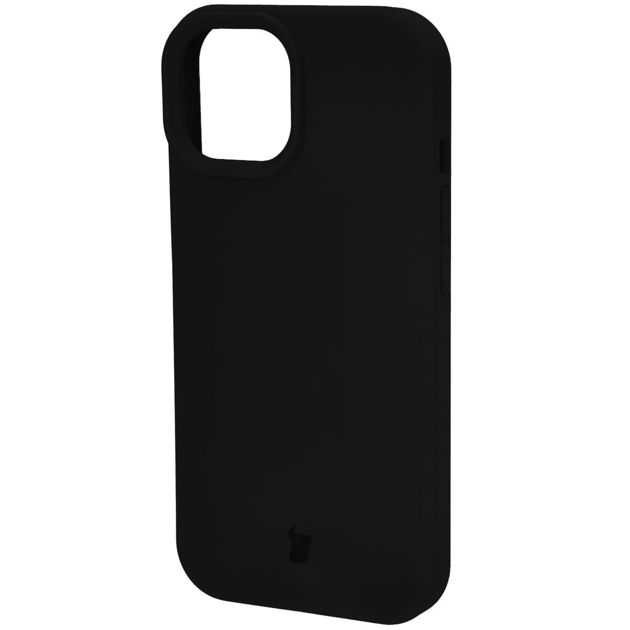 Silikon Handyhülle für iPhone 15, Bizon Soft Case, Schwarz