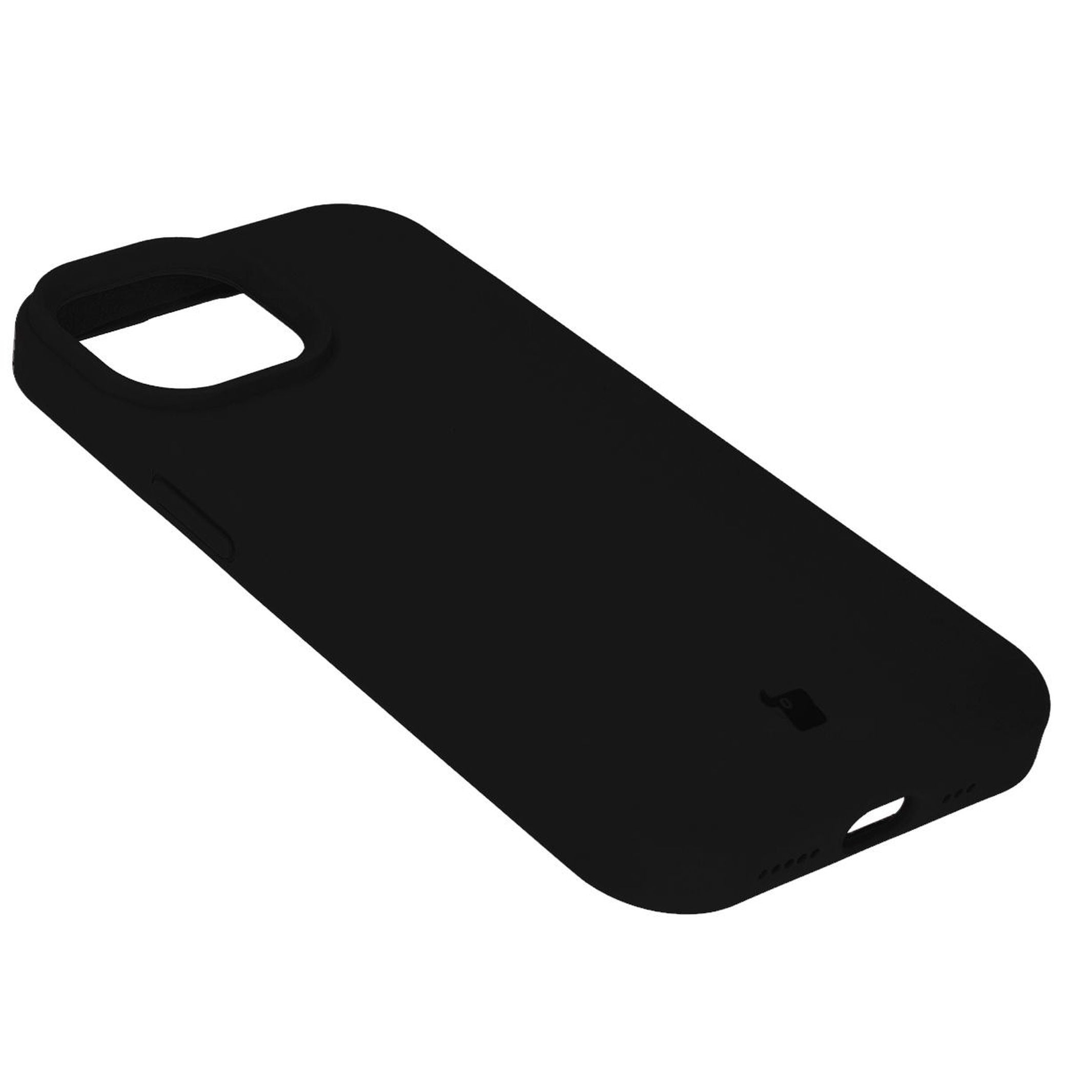Silikon Handyhülle für iPhone 15, Bizon Soft Case, Schwarz