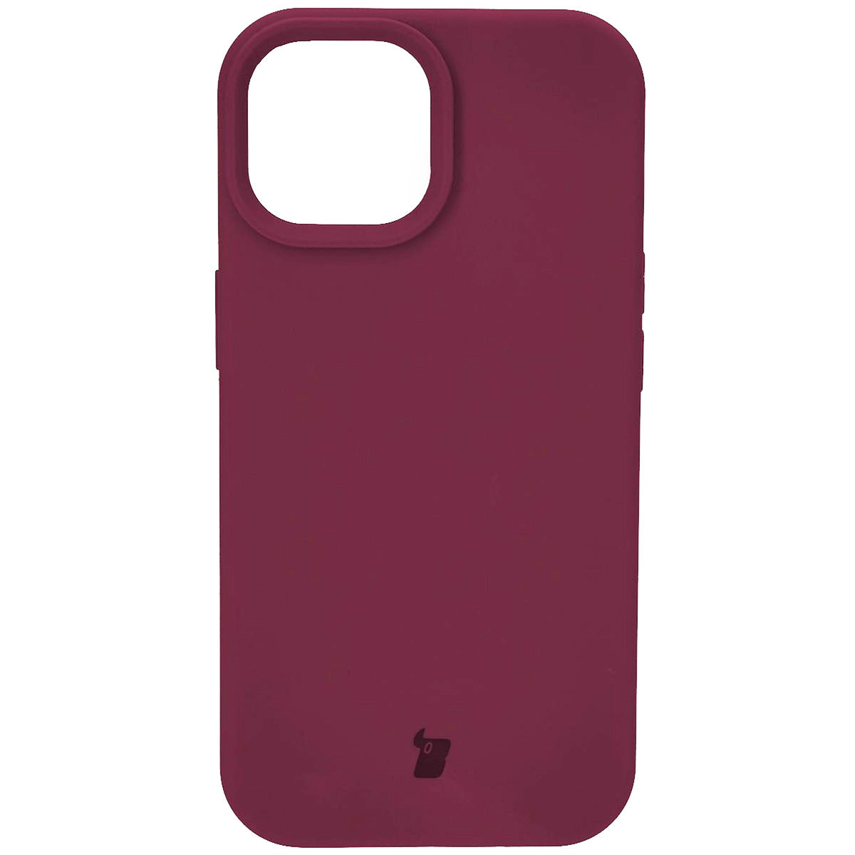 Silikon Handyhülle für Apple iPhone 15, Bizon Soft Case, Pflaumenfarbe