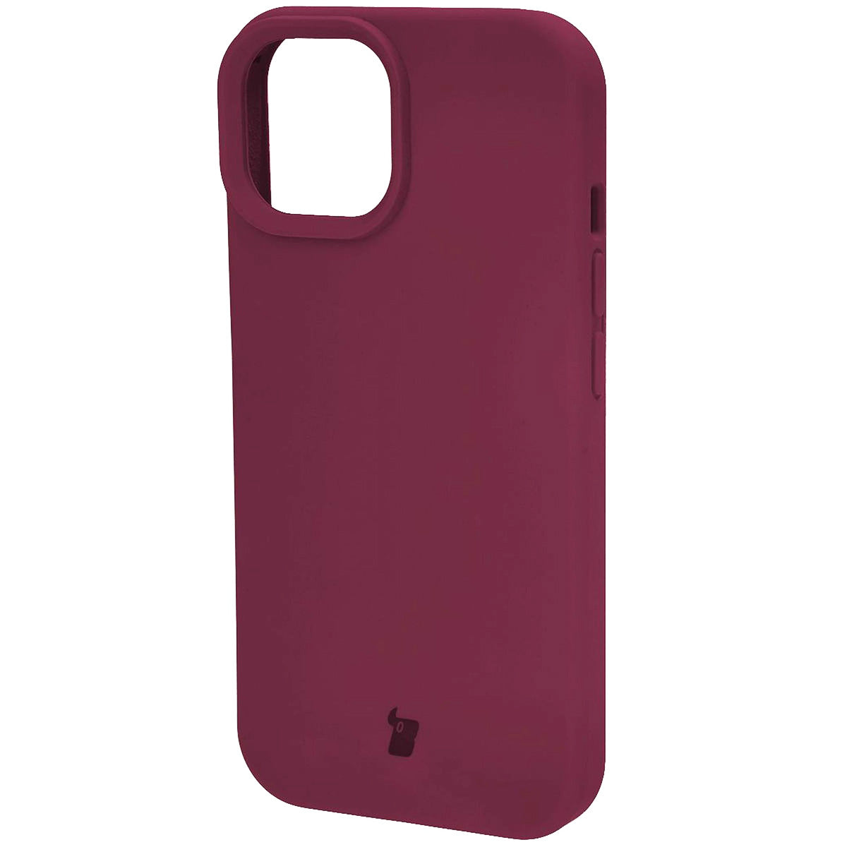 Silikon Handyhülle für Apple iPhone 15, Bizon Soft Case, Pflaumenfarbe