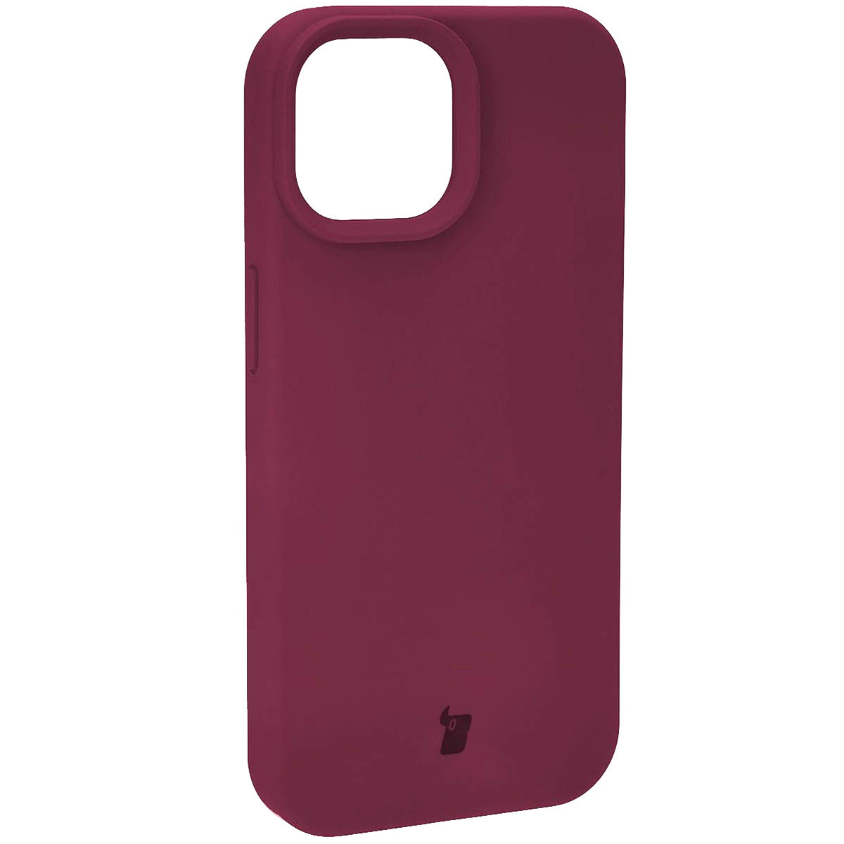 Silikon Handyhülle für Apple iPhone 15, Bizon Soft Case, Pflaumenfarbe