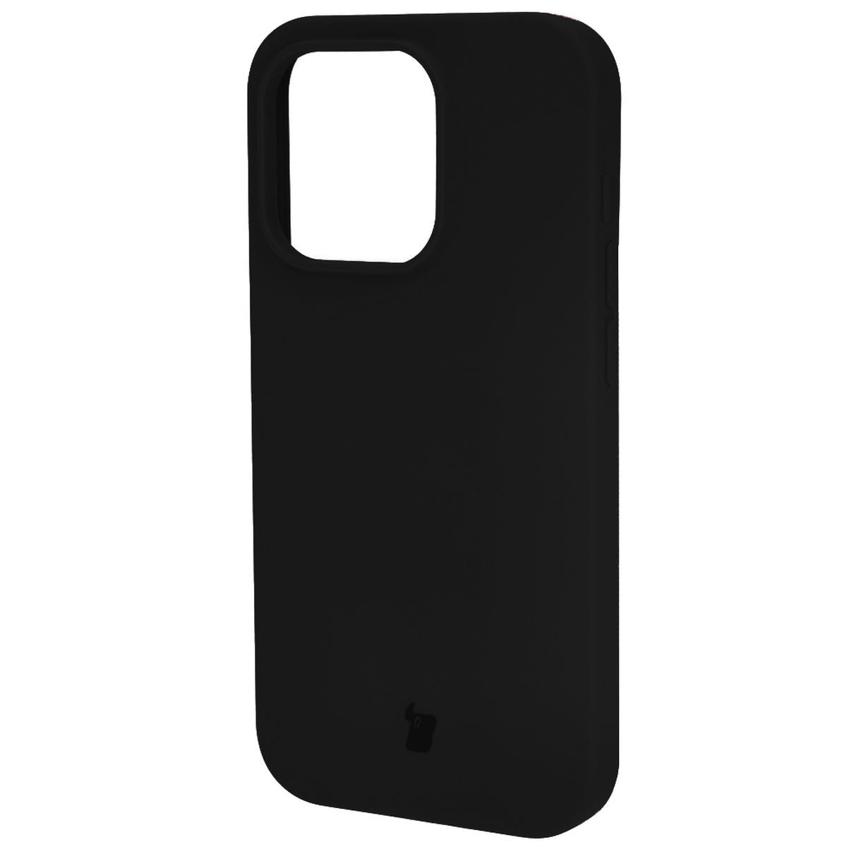Silikon Schutzhülle für iPhone 15 Pro, Bizon Soft Case, Schwarz