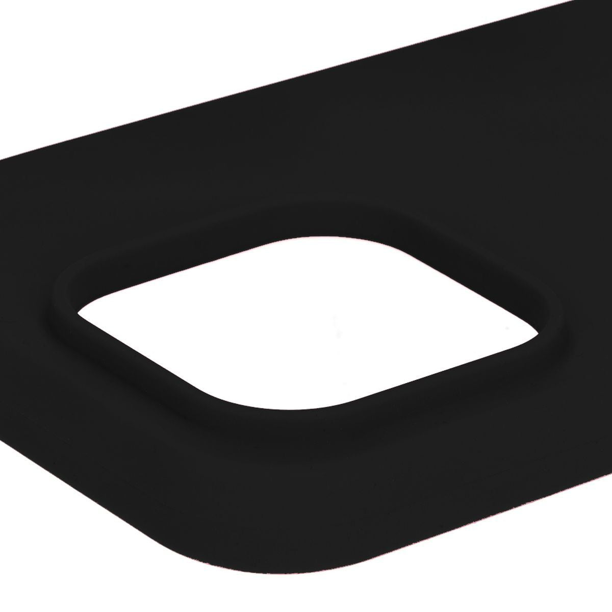 Silikon Schutzhülle für iPhone 15 Pro, Bizon Soft Case, Schwarz