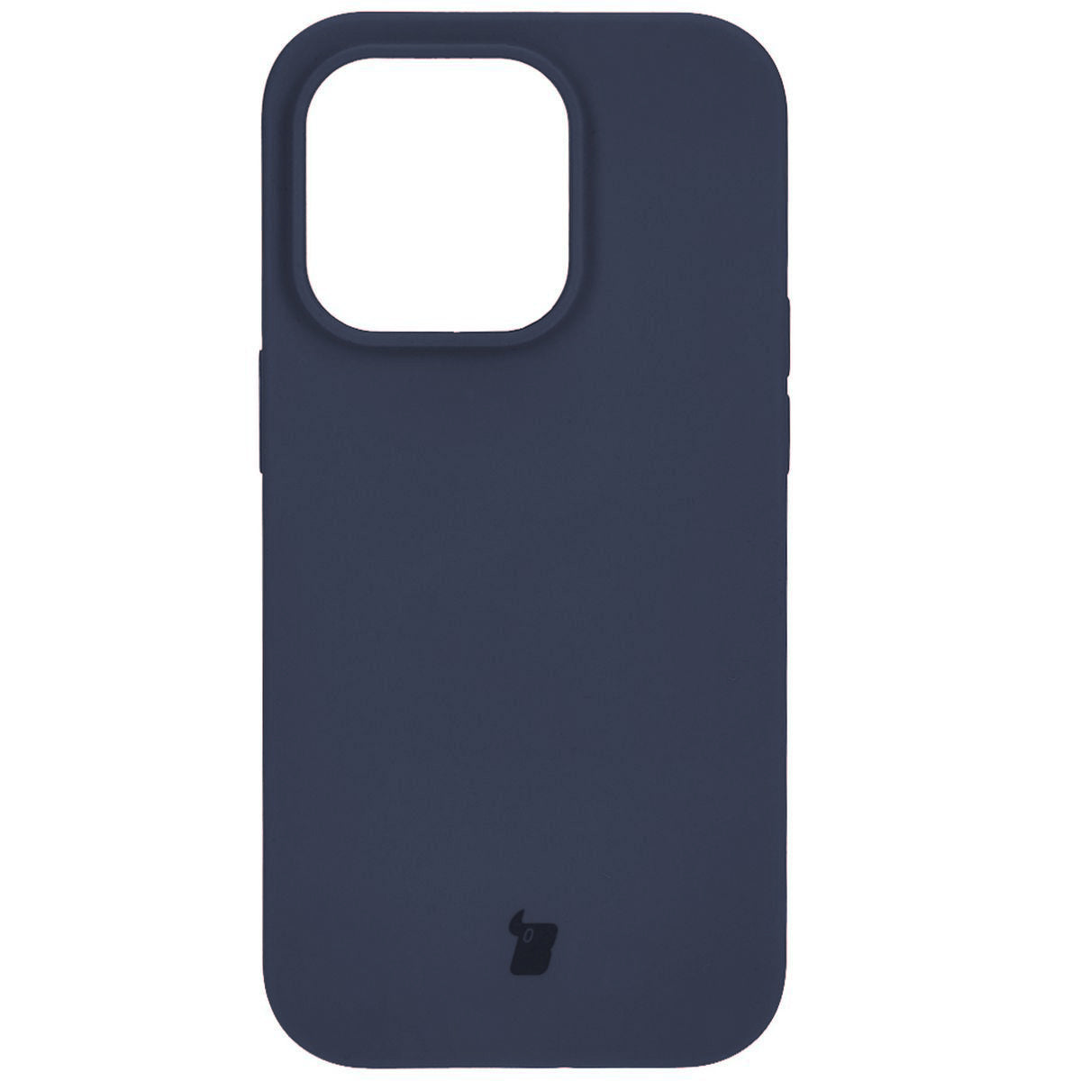 Silikon Handyhülle für iPhone 15 Pro, Bizon Soft Case, Dunkelblau