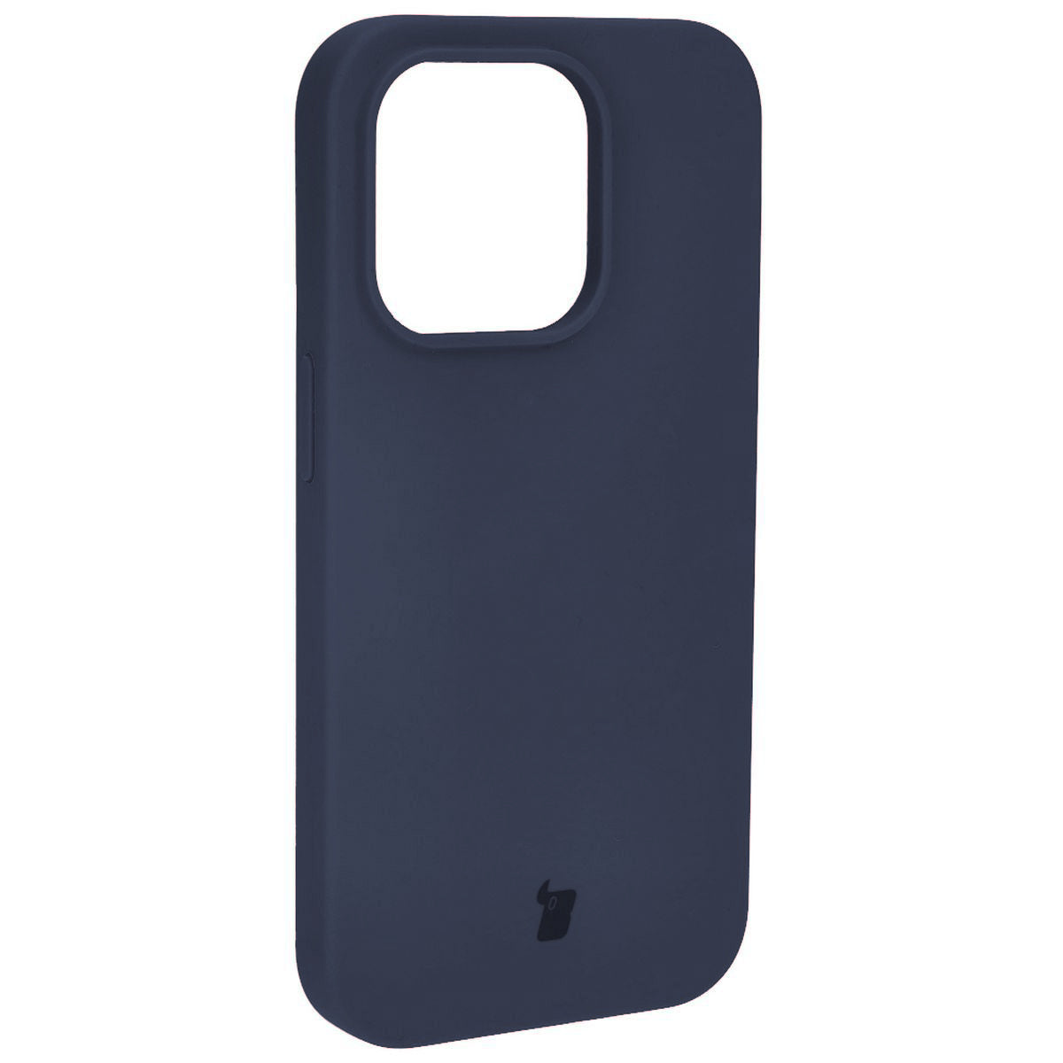 Silikon Handyhülle für iPhone 15 Pro, Bizon Soft Case, Dunkelblau