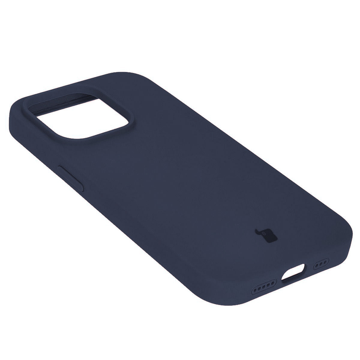 Silikon Handyhülle für iPhone 15 Pro, Bizon Soft Case, Dunkelblau