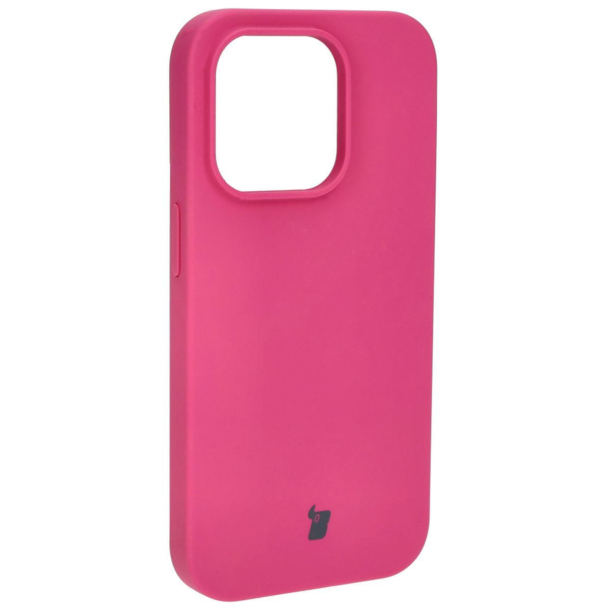 Silikon Schutzhülle für iPhone 15 Pro, Bizon Soft Case, Dunkelpink