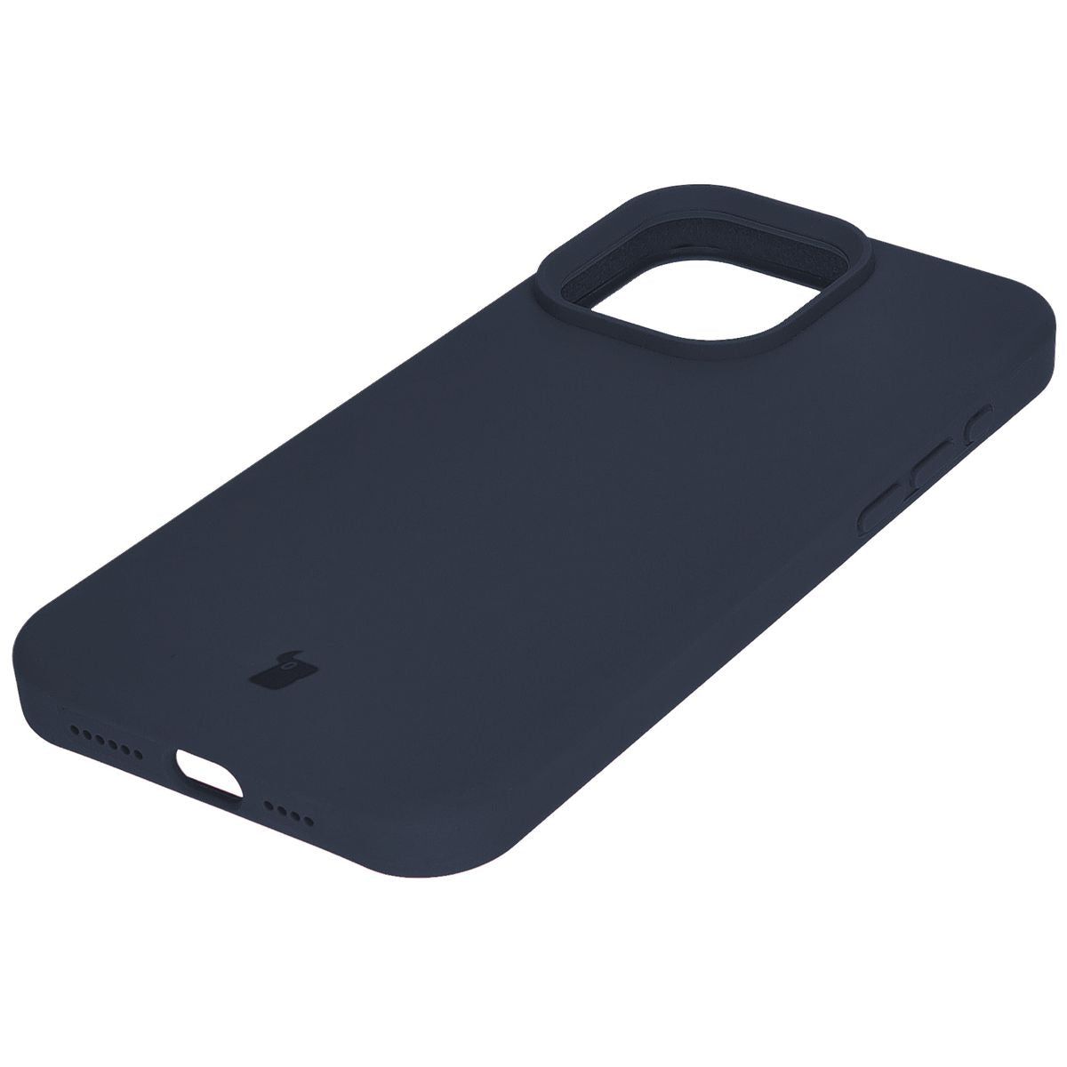 Silikon Handyhülle für iPhone 15 Pro Max, Bizon Soft Case, Dunkelblau