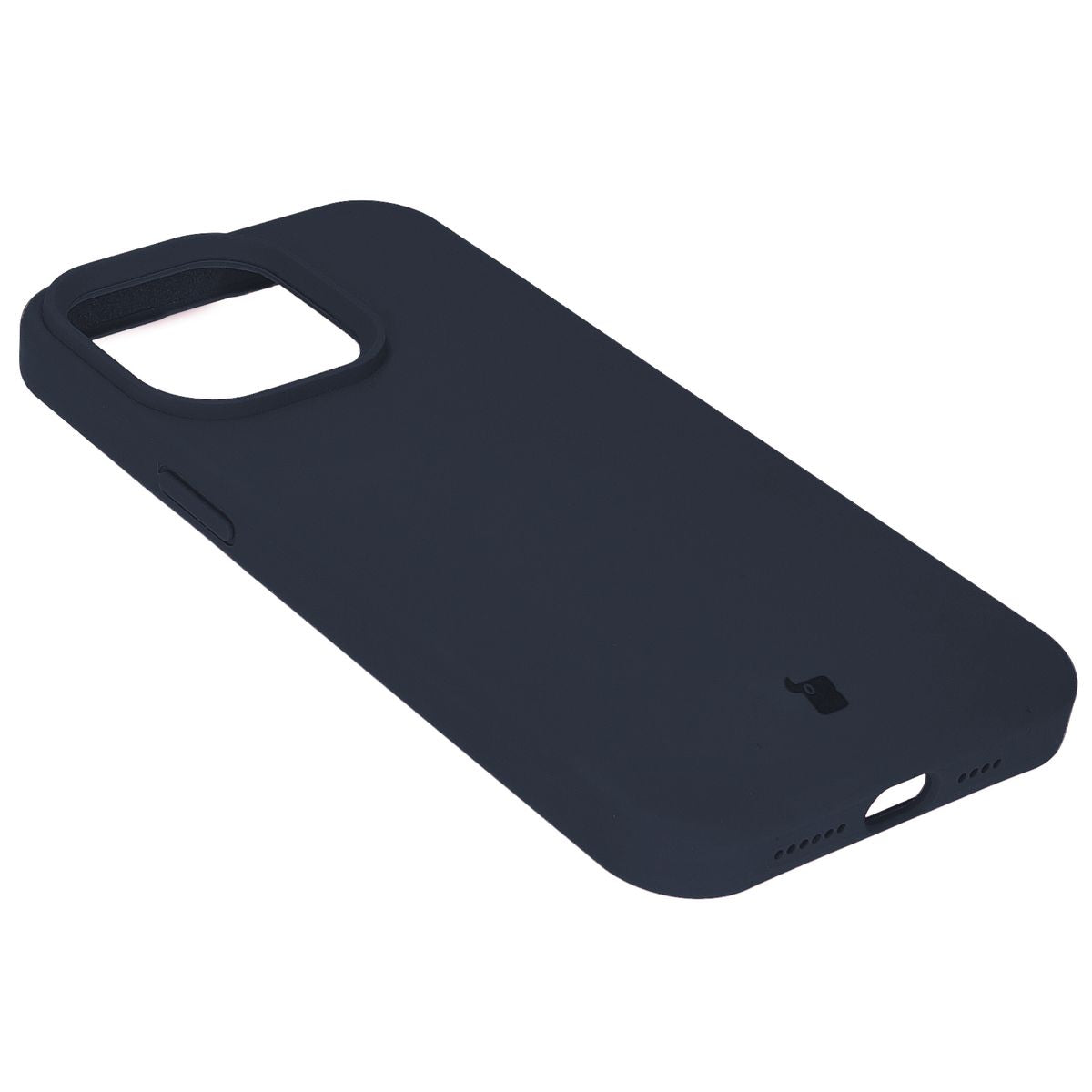 Silikon Handyhülle für iPhone 15 Pro Max, Bizon Soft Case, Dunkelblau