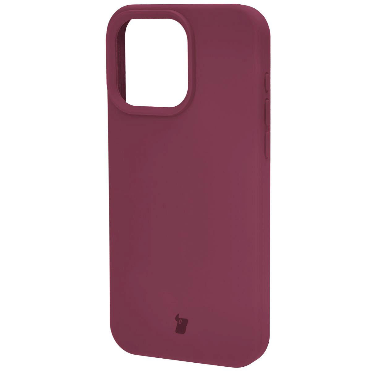 Silikon Handyhülle für Apple iPhone 15 Pro Max, Bizon Soft Case, Pflaumenfarbe