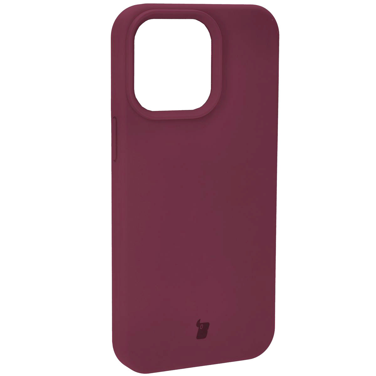 Silikon Handyhülle für Apple iPhone 15 Pro Max, Bizon Soft Case, Pflaumenfarbe