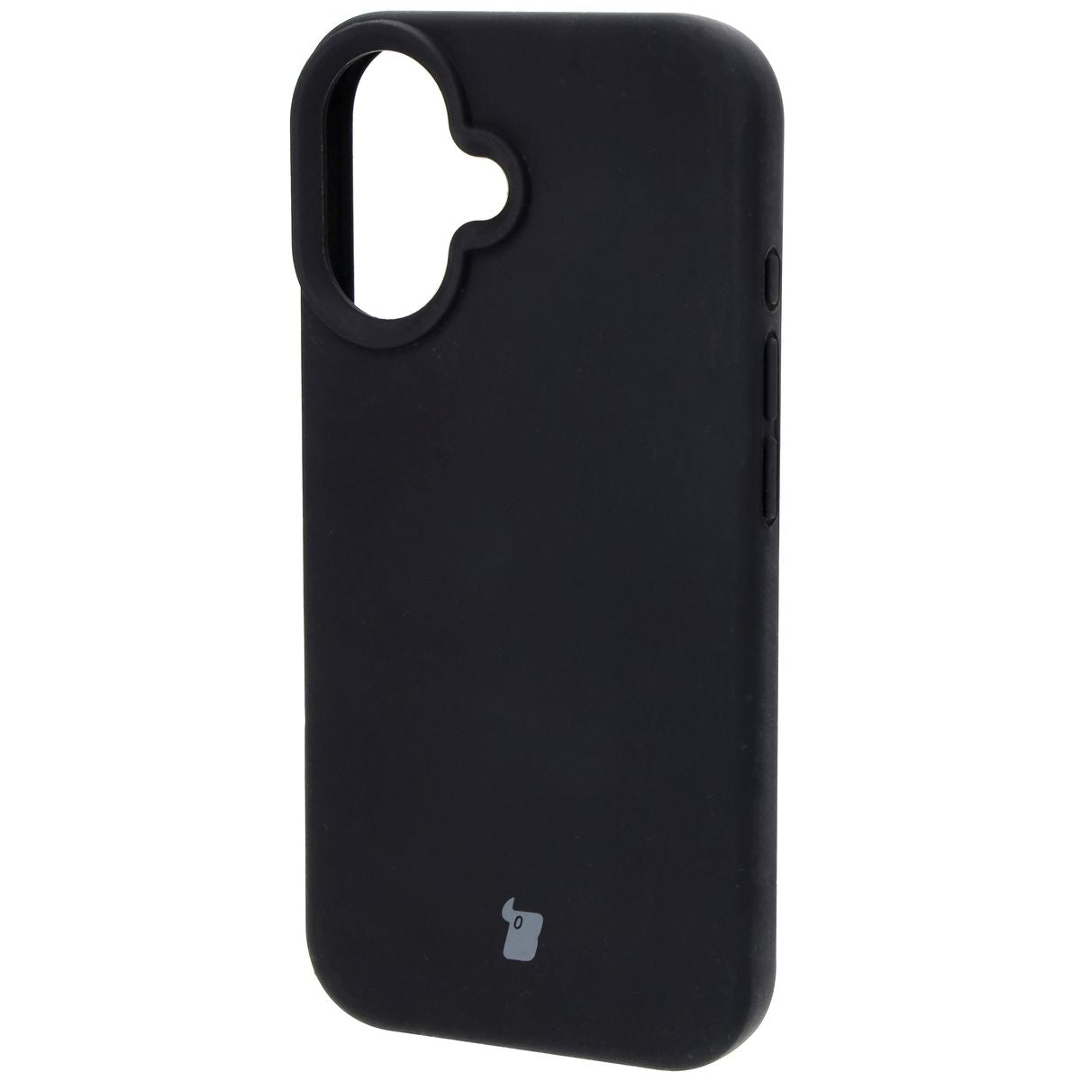 Silikon Handyhülle für iPhone 16, Bizon Soft Case, Schwarz