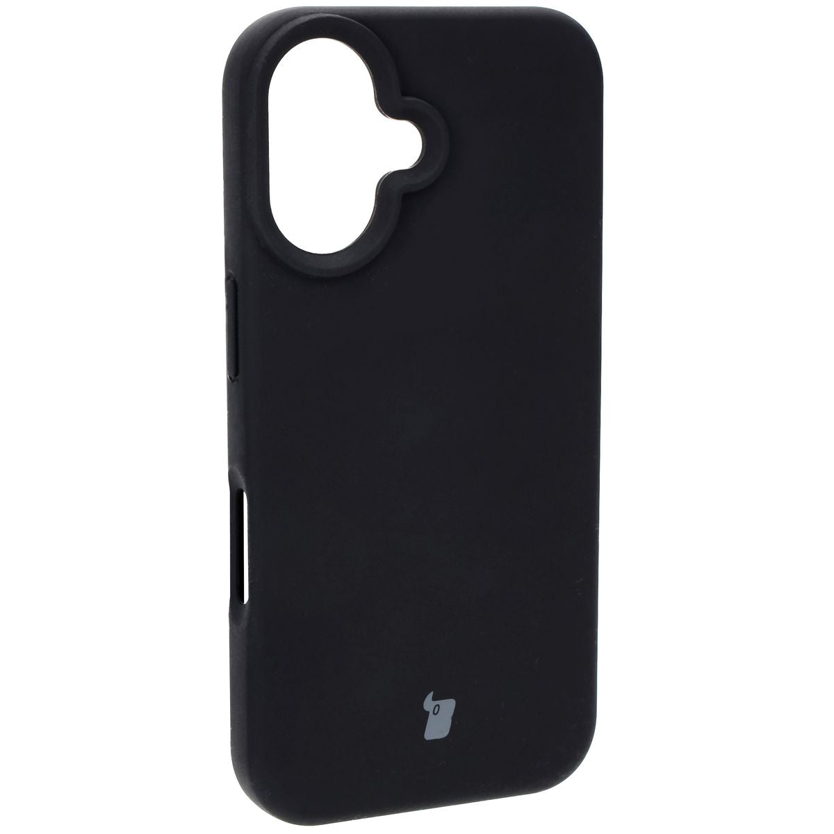 Silikon Handyhülle für iPhone 16, Bizon Soft Case, Schwarz