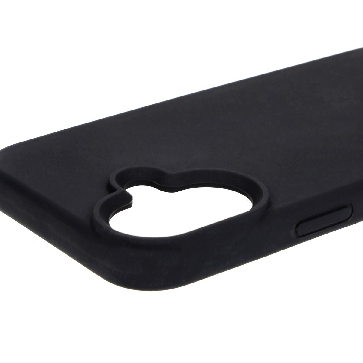 Silikon Handyhülle für iPhone 16, Bizon Soft Case, Schwarz