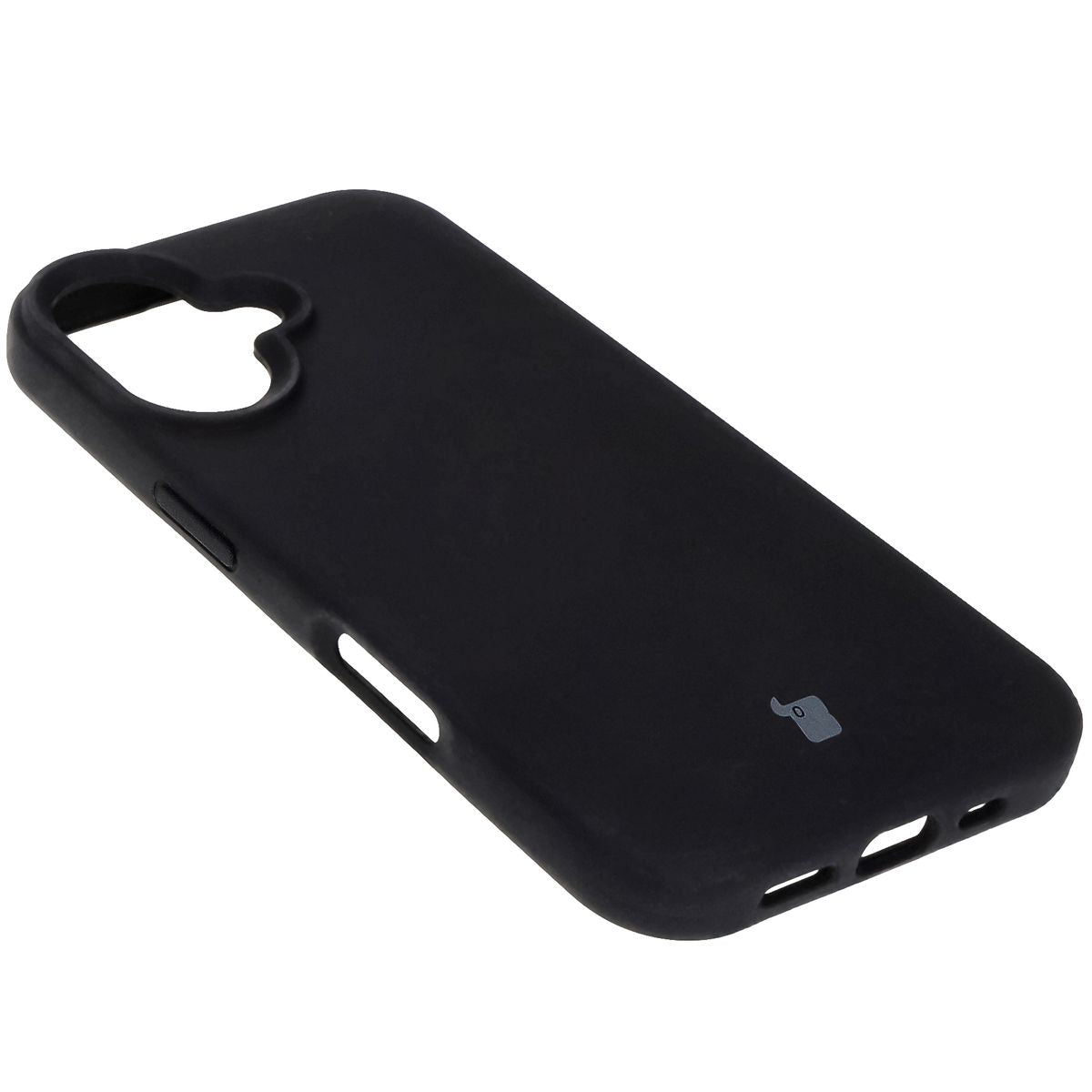 Silikon Handyhülle für iPhone 16, Bizon Soft Case, Schwarz