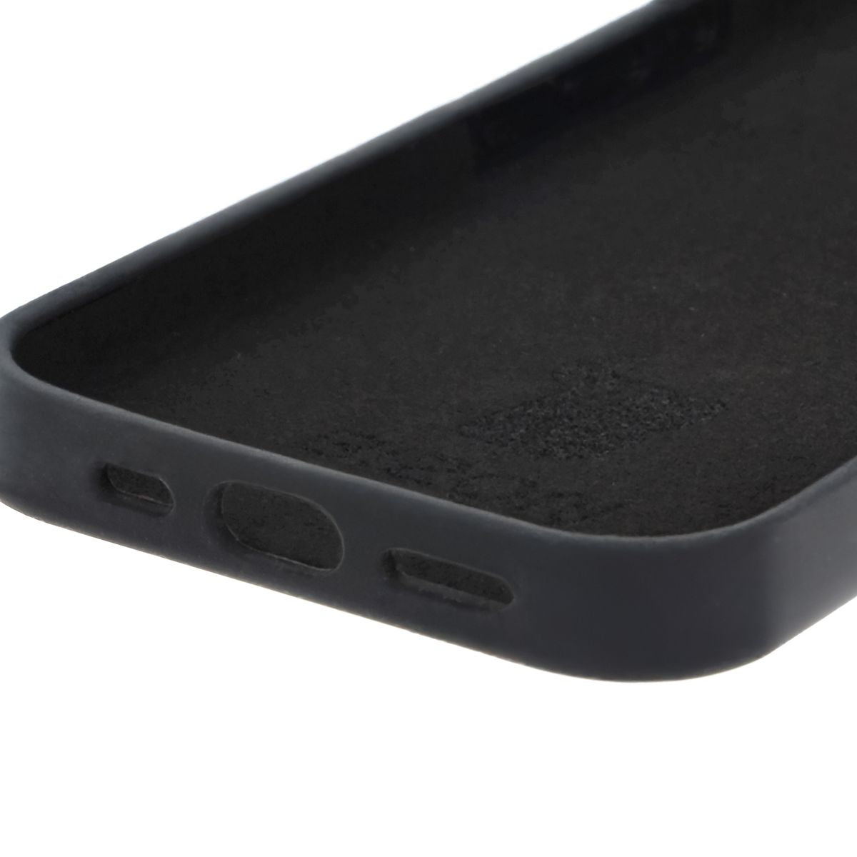 Silikon Handyhülle für iPhone 16, Bizon Soft Case, Schwarz