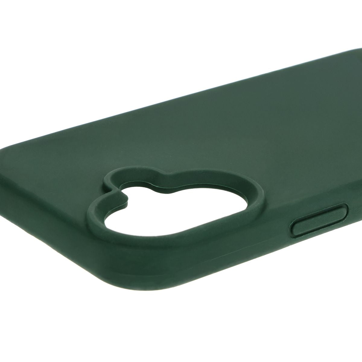 Silikon Handyhülle für iPhone 16, Bizon Soft Case, Dunkelgrün